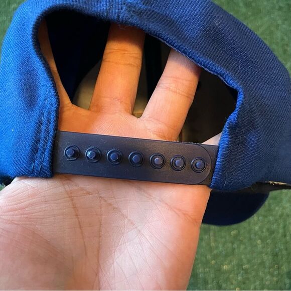 Vintage 90s 1991 Super Bowl XXV 25 NFL Snapback Hat Cap Silver Anniversary Blue - Picture 4 of 8